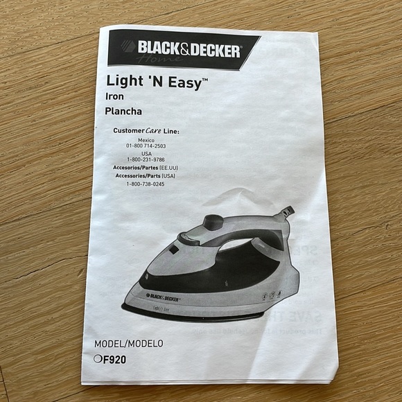NIB Black & Decker Light N’ Easy Iron - Picture 5 of 6